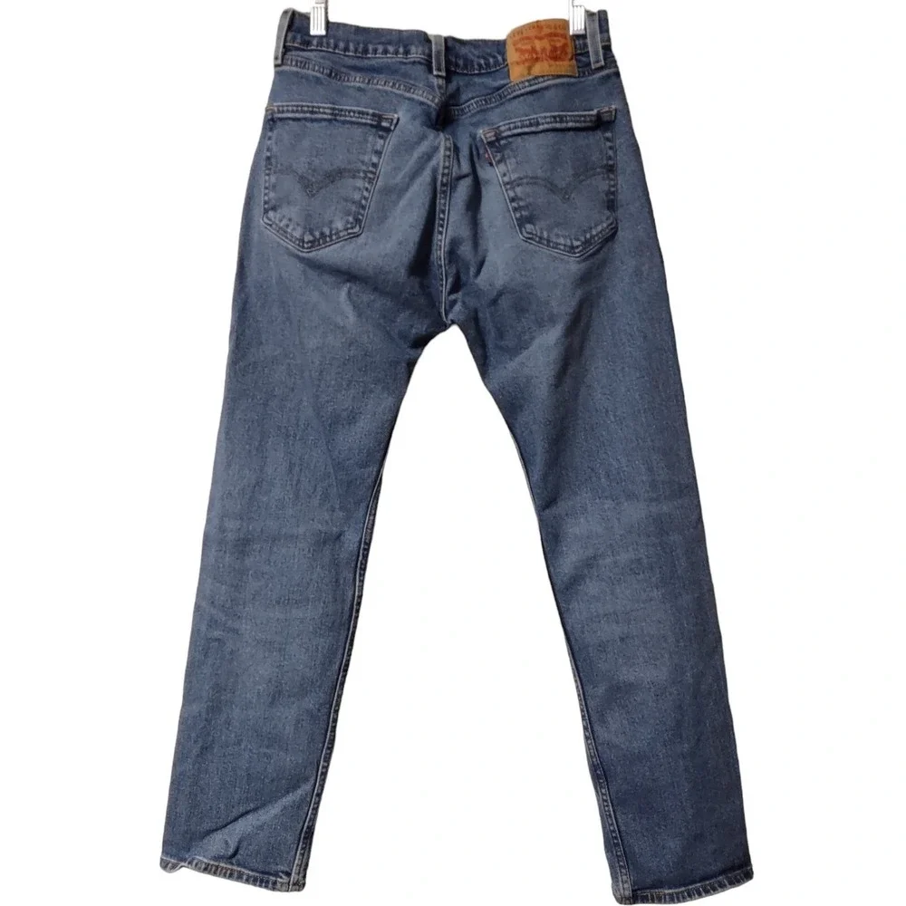Levi‎ Strauss & Co. Jeans Men's 29x30 Relaxed 505 Pocket Blue Denim Whiskering